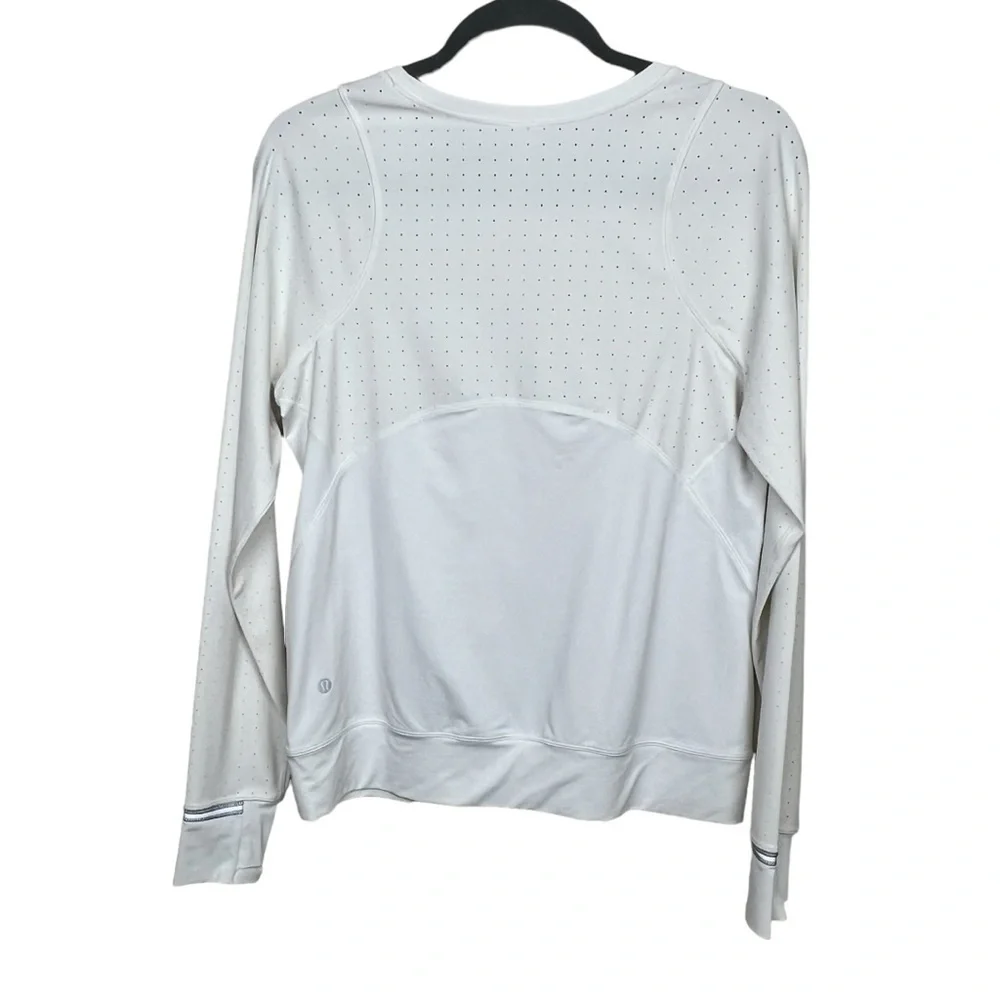 Lululemon Mind Over Miles Long Sleeve White 6